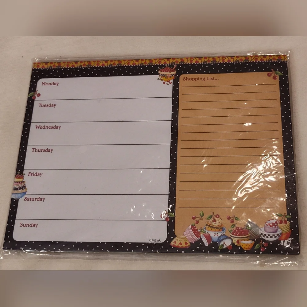 Colorful Weekly Planner and Notepad Set - Picture 3 of 6